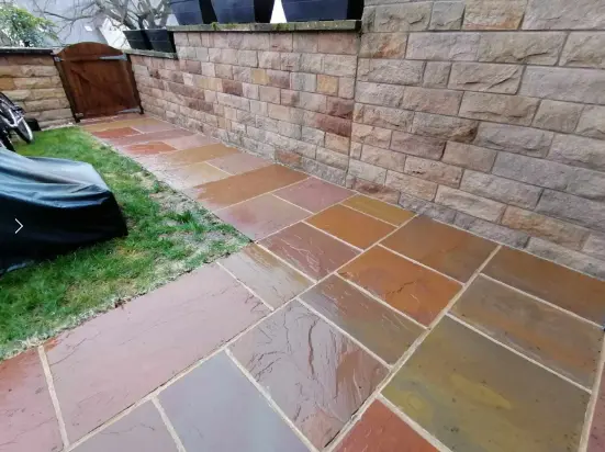 Patio & Wall Restoration - after cleaning