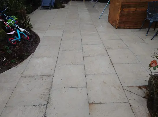 Flagstone Deep Clean - after cleaning