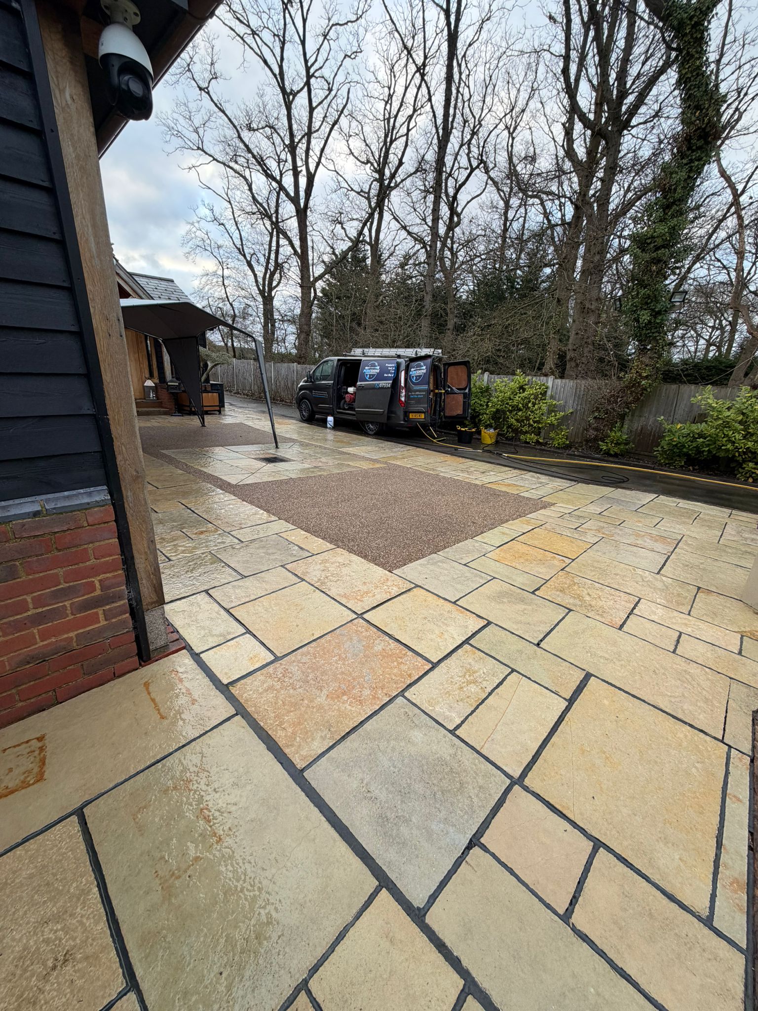 Sandstone Patio Clean - after cleaning