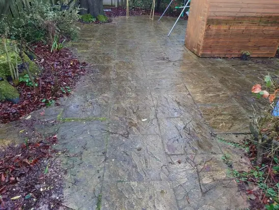 Flagstone Deep Clean - before cleaning